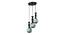 Shep Black Iron Hanging Light (Black) by Urban Ladder - Front View Design 1 - 798123