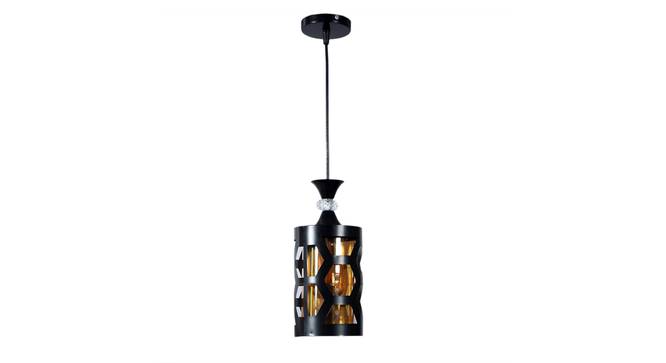 Seton Black Iron Hanging Light (Black) by Urban Ladder - Front View Design 1 - 798125