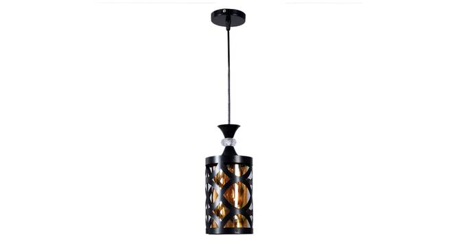 Symantha Black Iron Hanging Light (Black) by Urban Ladder - Front View Design 1 - 798126