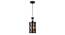 Symantha Black Iron Hanging Light (Black) by Urban Ladder - Front View Design 1 - 798126