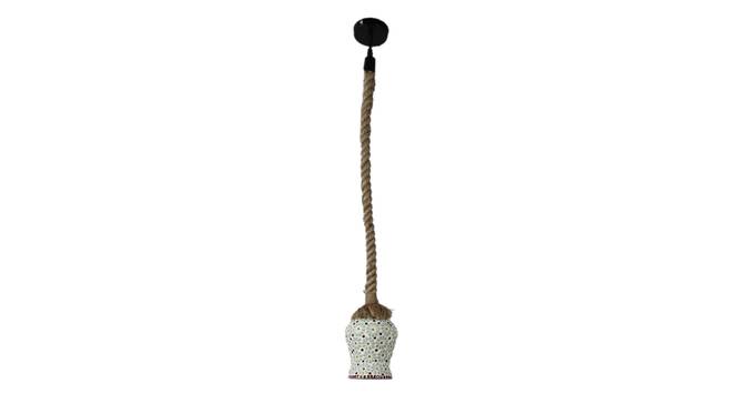 Eden Brown Jute Hanging Light (Brown) by Urban Ladder - Front View Design 1 - 798130