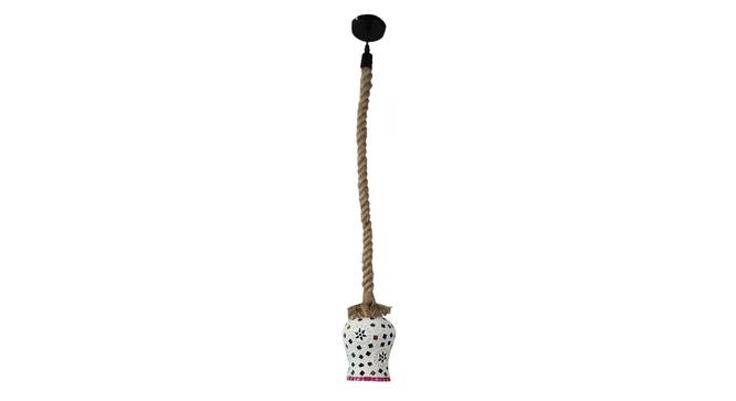 Emmanuel Brown Jute Hanging Light (Brown) by Urban Ladder - Front View Design 1 - 798131
