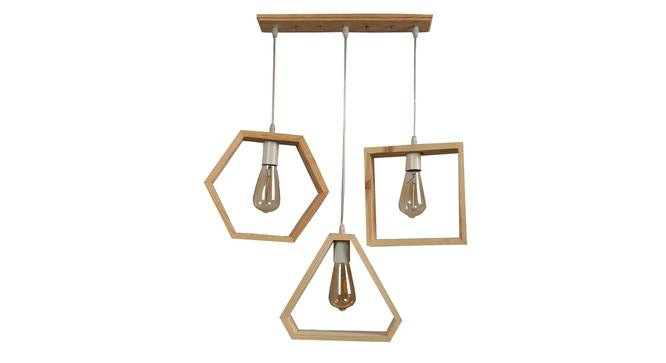 Brinlee Brown Wood Hanging Lights (Brown) by Urban Ladder - Front View Design 1 - 798134