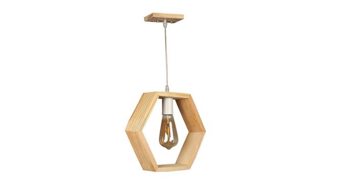 Delphine Brown Wood Hanging Lights (Brown) by Urban Ladder - Front View Design 1 - 798145