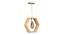 Delphine Brown Wood Hanging Lights (Brown) by Urban Ladder - Front View Design 1 - 798145