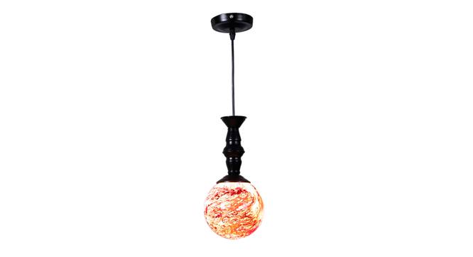 Wheeler Black Iron Hanging Light (Black) by Urban Ladder - Design 1 Side View - 798159