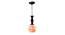 Wheeler Black Iron Hanging Light (Black) by Urban Ladder - Design 1 Side View - 798159