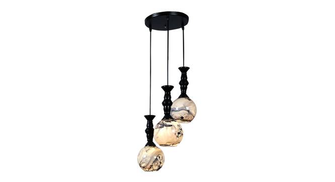 Shep Black Iron Hanging Light (Black) by Urban Ladder - Design 1 Side View - 798162
