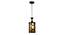 Seton Black Iron Hanging Light (Black) by Urban Ladder - Design 1 Side View - 798164