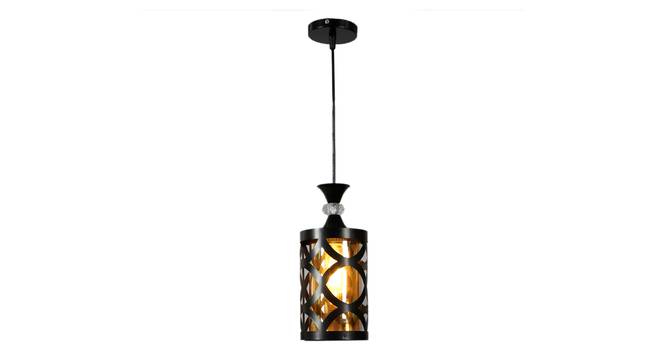 Symantha Black Iron Hanging Light (Black) by Urban Ladder - Design 1 Side View - 798165