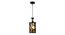 Symantha Black Iron Hanging Light (Black) by Urban Ladder - Design 1 Side View - 798165