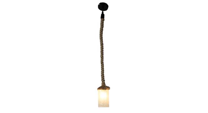 Yoan Brown Jute Hanging Light (Brown) by Urban Ladder - Design 1 Side View - 798168