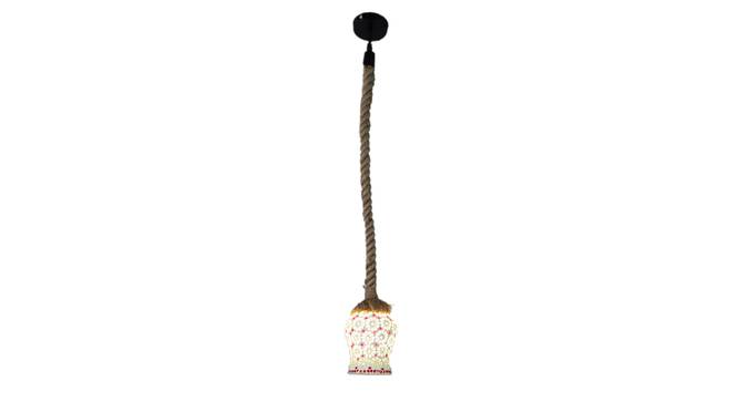 Eden Brown Jute Hanging Light (Brown) by Urban Ladder - Design 1 Side View - 798170