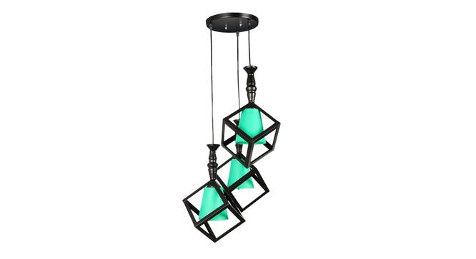 Cassie Black Iron Hanging Lights (Black) by Urban Ladder - Front View Design 1 - 798175