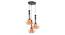 Mazie Black Iron Hanging Lights (Black) by Urban Ladder - Front View Design 1 - 798178
