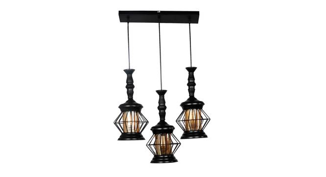 Jaida Black Iron Hanging Lights (Black) by Urban Ladder - Front View Design 1 - 798183