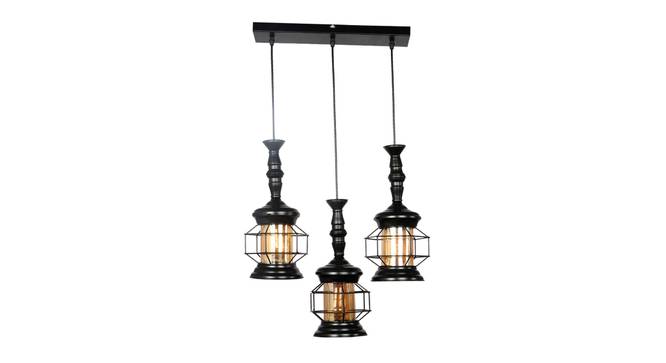 Benton Black Iron Hanging Lights (Black) by Urban Ladder - Front View Design 1 - 798185