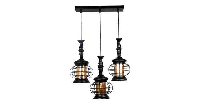 Beverly Black Iron Hanging Lights (Black) by Urban Ladder - Front View Design 1 - 798186