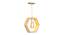 Delphine Brown Wood Hanging Lights (Brown) by Urban Ladder - Design 1 Side View - 798189