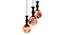 Thayer Black Iron Hanging Light (Black) by Urban Ladder - Ground View Design 1 - 798199