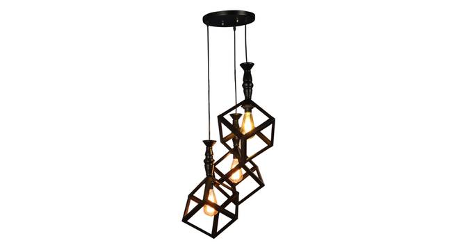 Emeri Black Iron Hanging Lights (Black) by Urban Ladder - Design 1 Side View - 798204