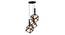 Emeri Black Iron Hanging Lights (Black) by Urban Ladder - Design 1 Side View - 798204