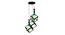 Cassie Black Iron Hanging Lights (Black) by Urban Ladder - Design 1 Side View - 798207