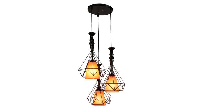 Mazie Black Iron Hanging Lights (Black) by Urban Ladder - Design 1 Side View - 798213