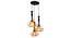 Mazie Black Iron Hanging Lights (Black) by Urban Ladder - Design 1 Side View - 798213