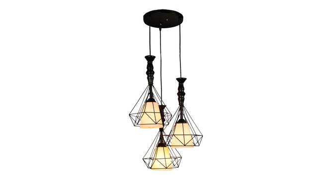 Ridley Black Iron Hanging Lights (Black) by Urban Ladder - Design 1 Side View - 798214
