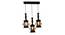 Jaida Black Iron Hanging Lights (Black) by Urban Ladder - Design 1 Side View - 798218