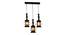 Benton Black Iron Hanging Lights (Black) by Urban Ladder - Design 1 Side View - 798223