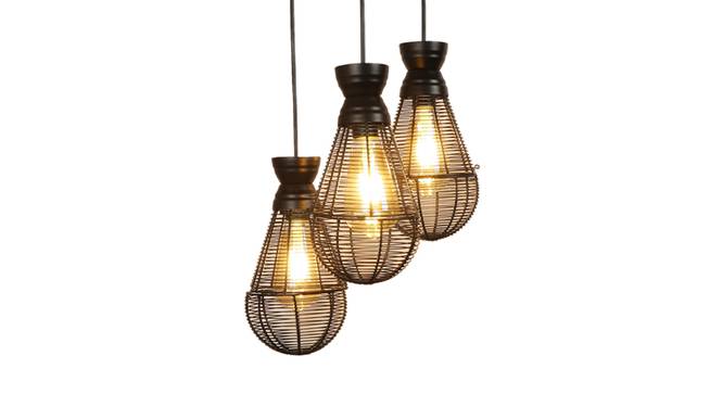 Luc Black Iron Hanging Lights (Black) by Urban Ladder - Ground View Design 1 - 798233
