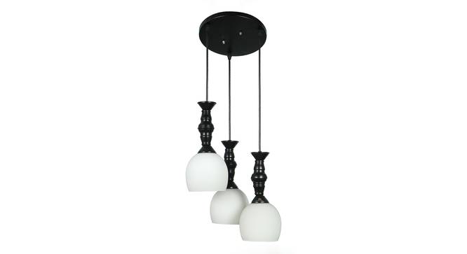 Edwidge Black Iron Hanging Lights (Black) by Urban Ladder - Front View Design 1 - 798285
