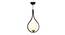 Florien Black Iron Hanging Lights (Black) by Urban Ladder - Design 1 Side View - 798299