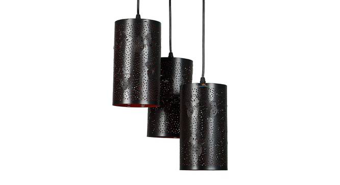 Eliot Black Iron Hanging Lights (Black) by Urban Ladder - Design 1 Side View - 798313