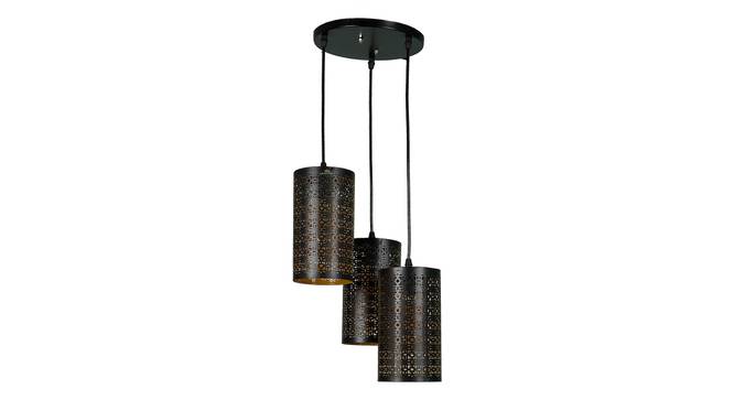 Flannery Black Iron Hanging Lights (Black) by Urban Ladder - Front View Design 1 - 798340