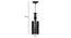 Eloise Black Iron Hanging Lights (Black) by Urban Ladder - Design 1 Dimension - 798357