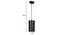 Eudora Black Iron Hanging Lights (Black) by Urban Ladder - Design 1 Dimension - 798374