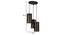 Flannery Black Iron Hanging Lights (Black) by Urban Ladder - Design 1 Dimension - 798375