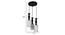 Jeanette Black Iron Hanging Lights (Black) by Urban Ladder - Design 1 Dimension - 798378