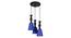 Nadine Black Iron Hanging Lights (Black) by Urban Ladder - Front View Design 1 - 798398