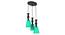 Naomi Black Iron Hanging Lights (Black) by Urban Ladder - Front View Design 1 - 798399