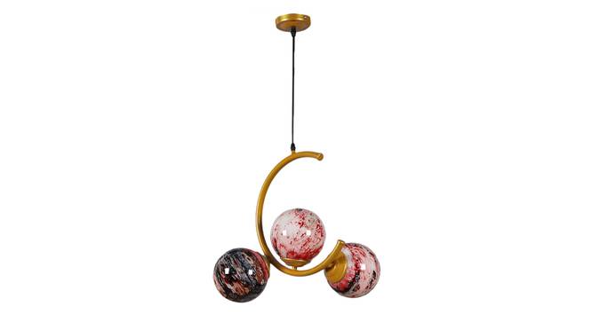 Taos Gold Iron Hanging Light (Gold) by Urban Ladder - Front View Design 1 - 798456
