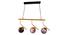 Guida Gold Iron Hanging Light (Gold) by Urban Ladder - Front View Design 1 - 798458