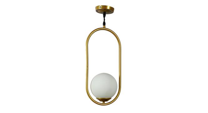 Linzi Gold Iron Hanging Light (Gold) by Urban Ladder - Front View Design 1 - 798460
