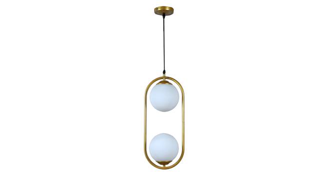 Wylan Gold Iron Hanging Light (Gold) by Urban Ladder - Front View Design 1 - 798461