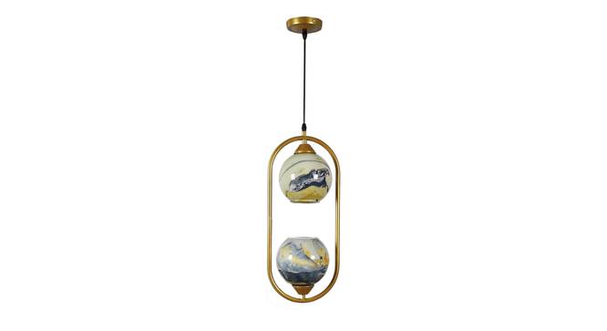 Dawna Gold Iron Hanging Light (Gold) by Urban Ladder - Front View Design 1 - 798466