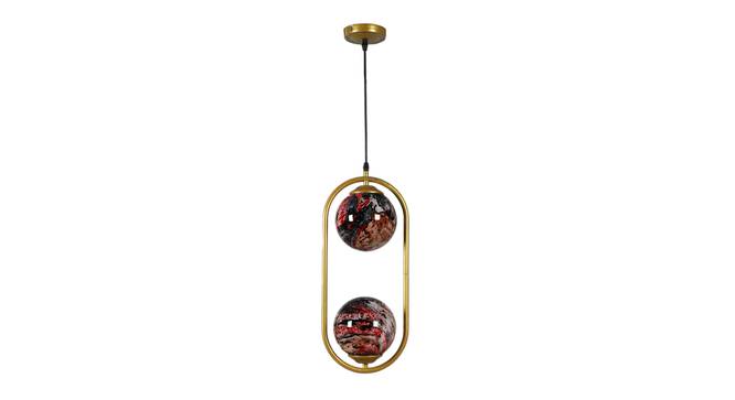 Romilda Gold Iron Hanging Light (Gold) by Urban Ladder - Front View Design 1 - 798468