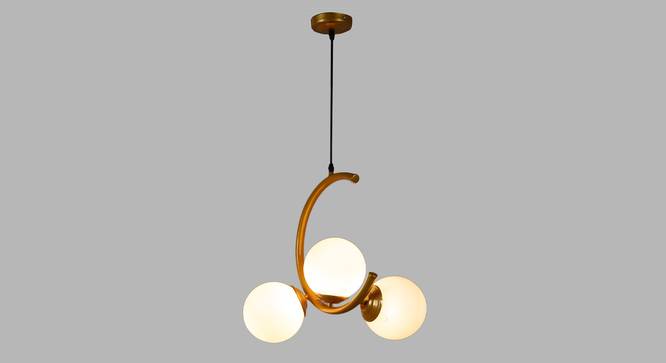 Cimarron Gold Iron Hanging Light (Gold) by Urban Ladder - Design 1 Side View - 798494